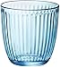 Bormioli Rocco Line Water Glass, Set of 12, 9.75 oz, Lively Blue