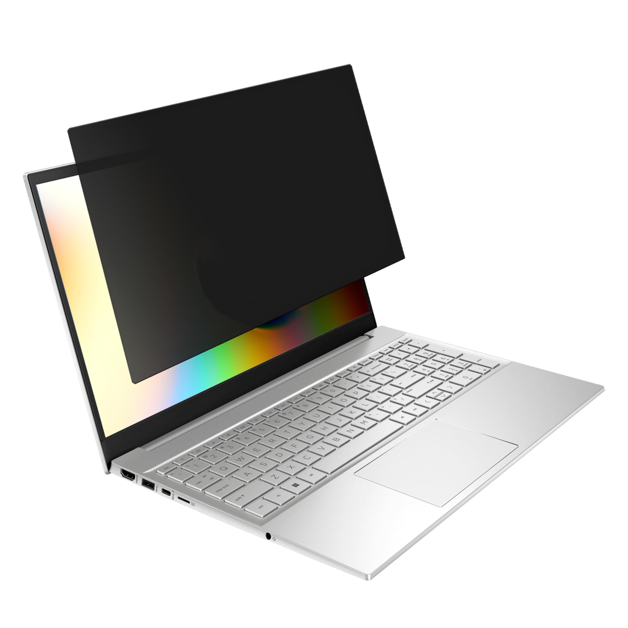 kwmobile Pellicola Privacy per 15.6" Laptop (16:9) 345x195mm - Privacy Screen per Laptop - Filtro Schermo Protettivo Rimovibile - Filtro Anti Luce Blu