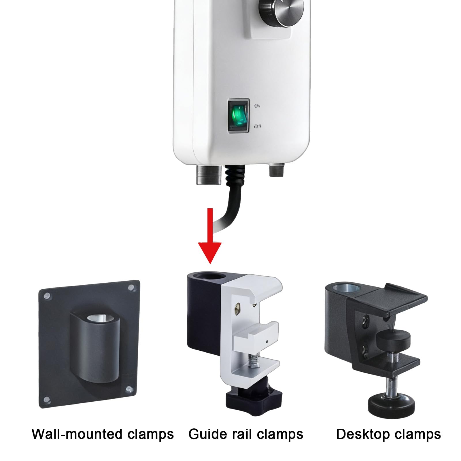 9 W Medizinische Untersuchungslampe, Wandmontierte Medizinische Untersuchungsleuchte, AC 90–240 V, LED-OP-Leuchte mit Einstellbarem Lichtfleck und Wandklemme, für Ambulante Dienste