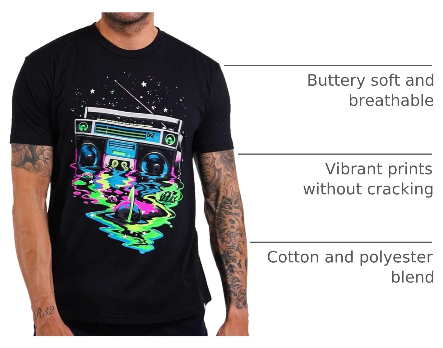 Mens Graphic T-Shirts Cool Nature Design Tees Short Sleeve S-4XL image 4