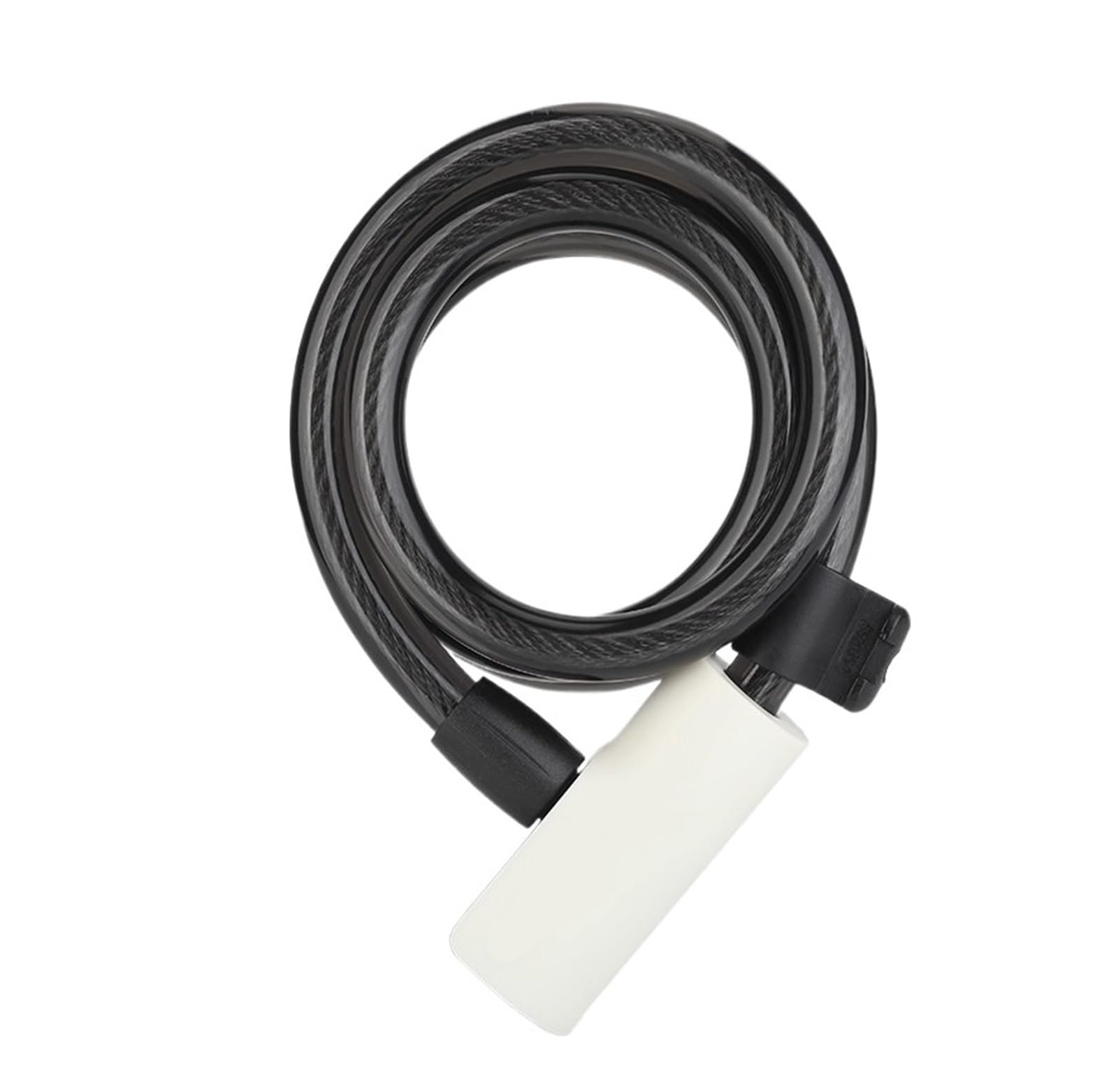 Hxpfvcbhs White Bicycle Lock Portable Anti-Theft Bike Cable Lock With Keys Zinc Alloy Motorcycle Scooter Mtb Road Round Cycling Lock(White)