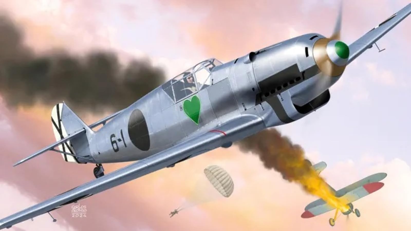 Amazon | AZモデル(AZ model) 1/72 戦闘機 Bf109A 「アントン