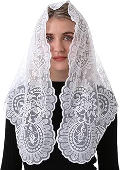 TEWAX Spaanse Traditioanl Kant Mantilla Katholieke Kerk Sluier Vrouwen Hoofd Bedekking Mousseline Sluier