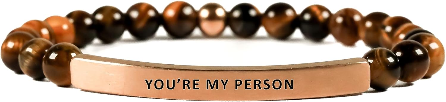 THE INSPIRATION CO. Love Collection Unisex Stretchable Bracelets (YOU'RE MY PERSON)