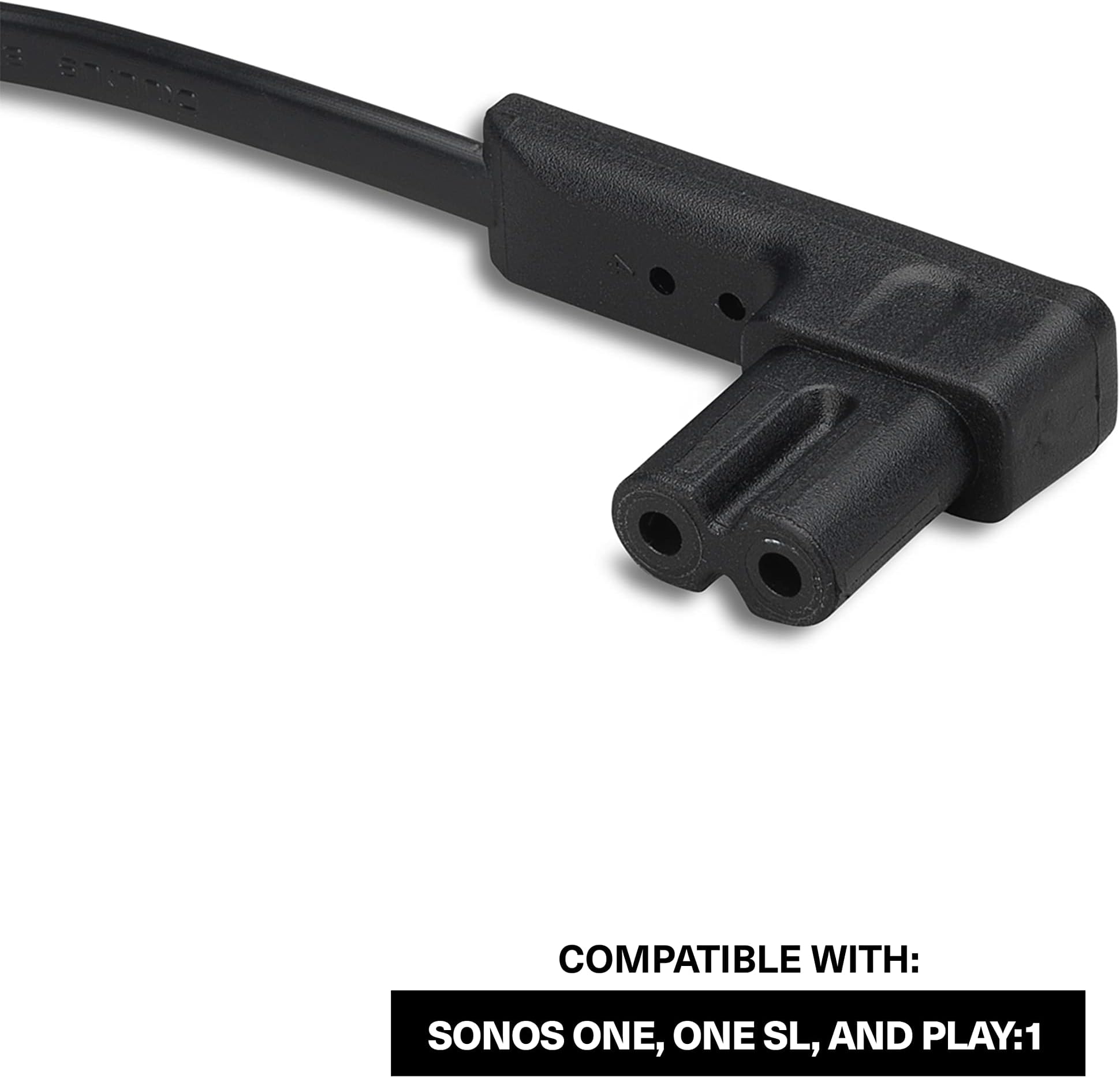 Flexson 5m Power Cable for Sonos One, One SL and Play:1 - Black (UK)