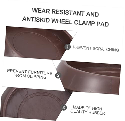 Miniatura 9 de Uonlytech 24 uds. Tazas de ruedas para muebles sin tapones para sillas mesas, sofás, pinzas de piso de plástico, salvaguarda madera dura lisa