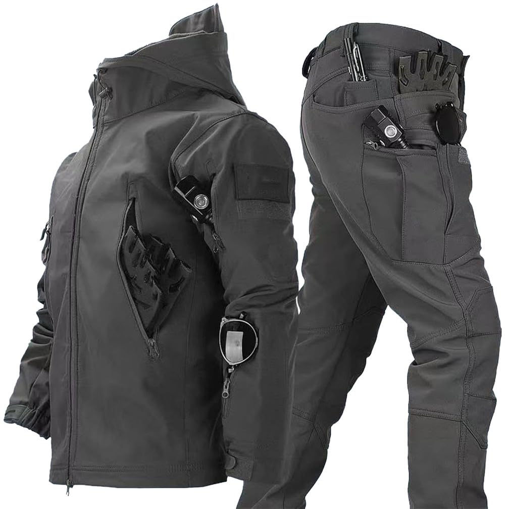 Combinaison Tactique, Ensemble Veste Et Pantalon Tactiques pour Hommes, Ensembles De Combinaisons De Combat ImperméAbles De L'ArméE, VêTements De Camouflage Tactiques