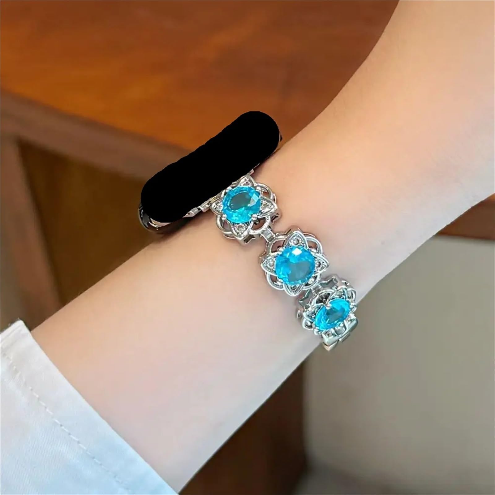 Metalowa bransoletka do zegarka, opaska na nadgarstek, kompatybilny smartwatch