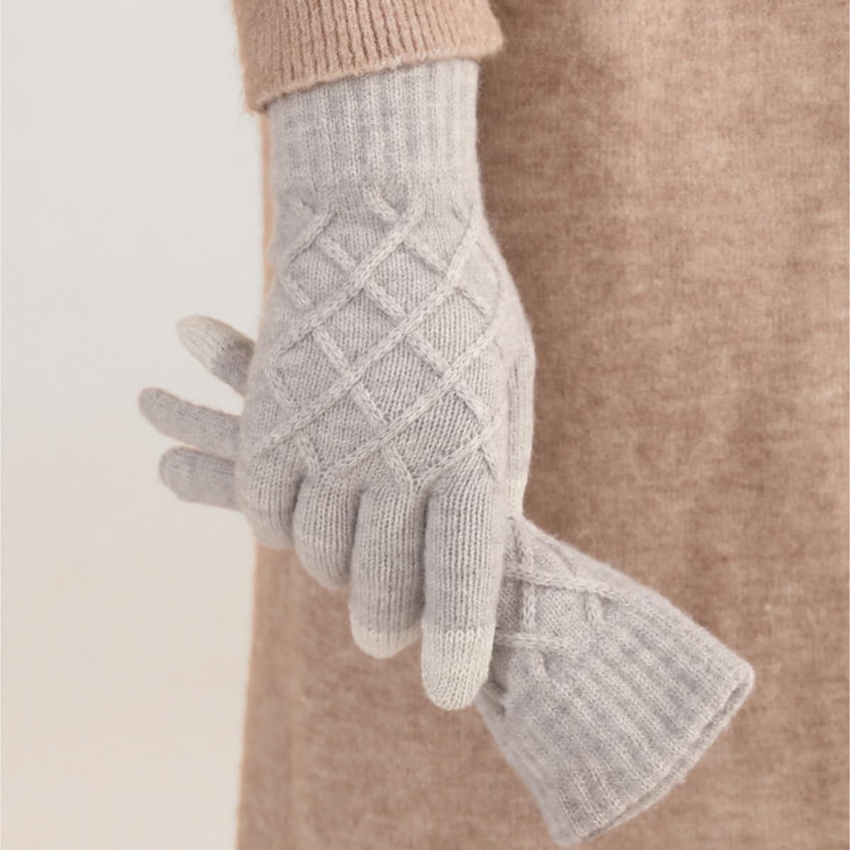 Guantes De Ciclismo Guantes De Invierno For Mujer Con Pantalla Táctil, Elásticos, Cálidos, Con Forro De Punto, Térmicos Deportes Al Aire Libre