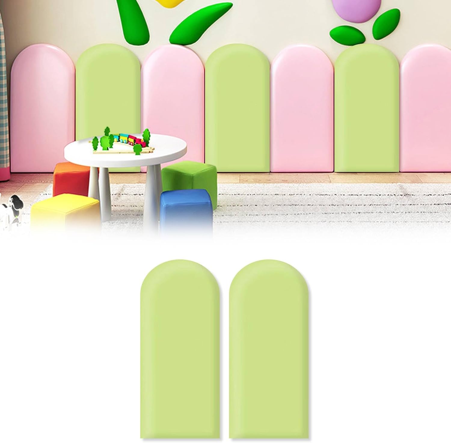 Wall Padding for Kids with Autism(2 pcs) (Green) Home