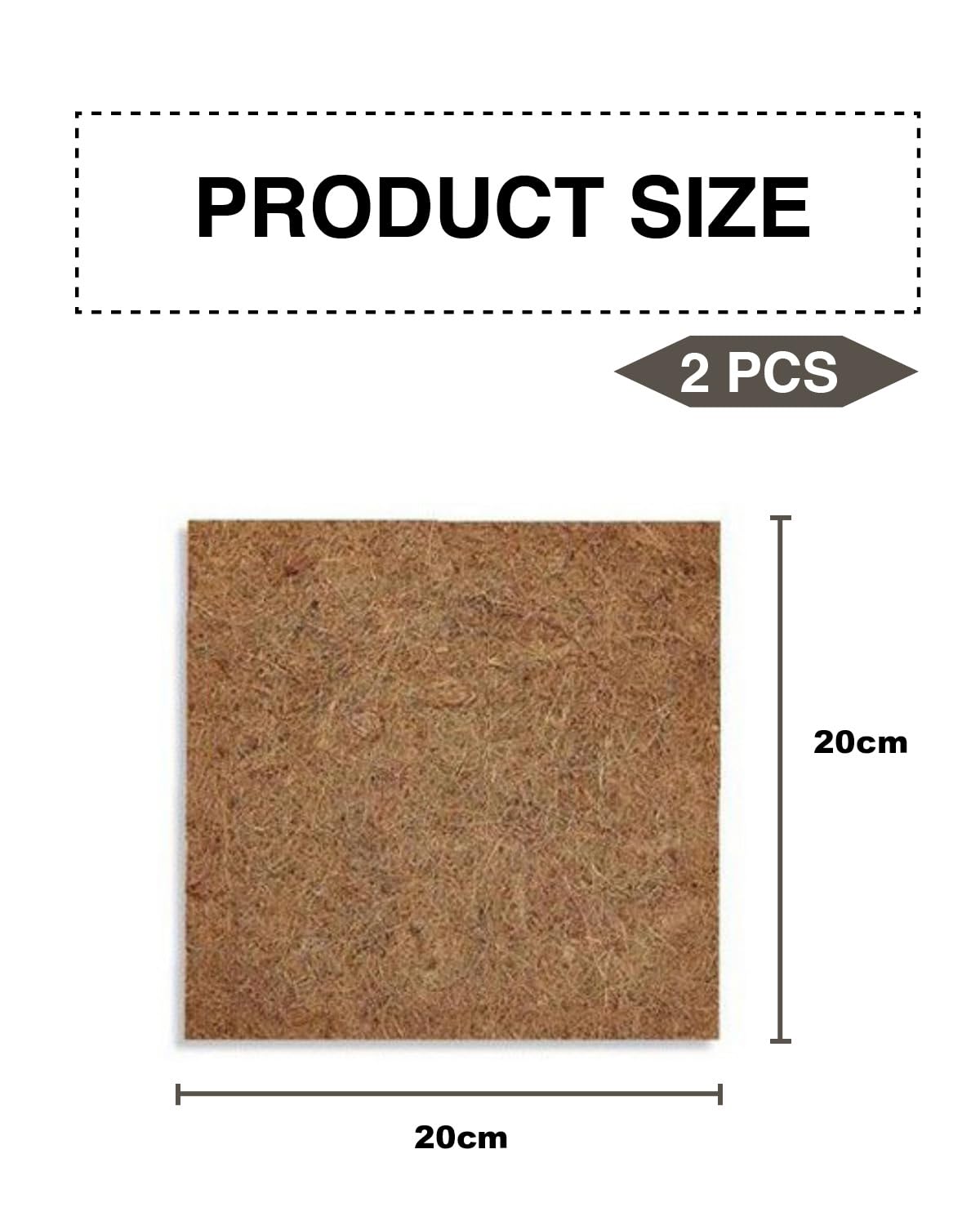 2 Piezas Esteras para Nidos de Gallinas,Insertos para Cajas Nido de Gallinas,Esteras de Coco Natural,Esteras Reutilizables para Nidos,Gallineros,Accesorios para Proteger Gallineros y Huevos,20cm