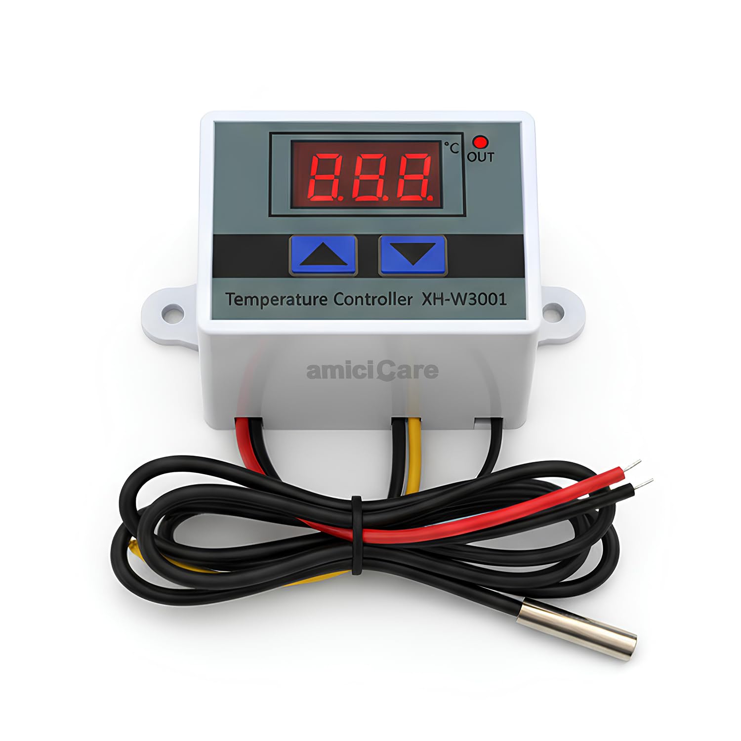 amiciSmart -50 to +110℃ Intelligent Digital Thermostat AC 220V 1500W Temperature Controller Switch with 1 Year Warranty