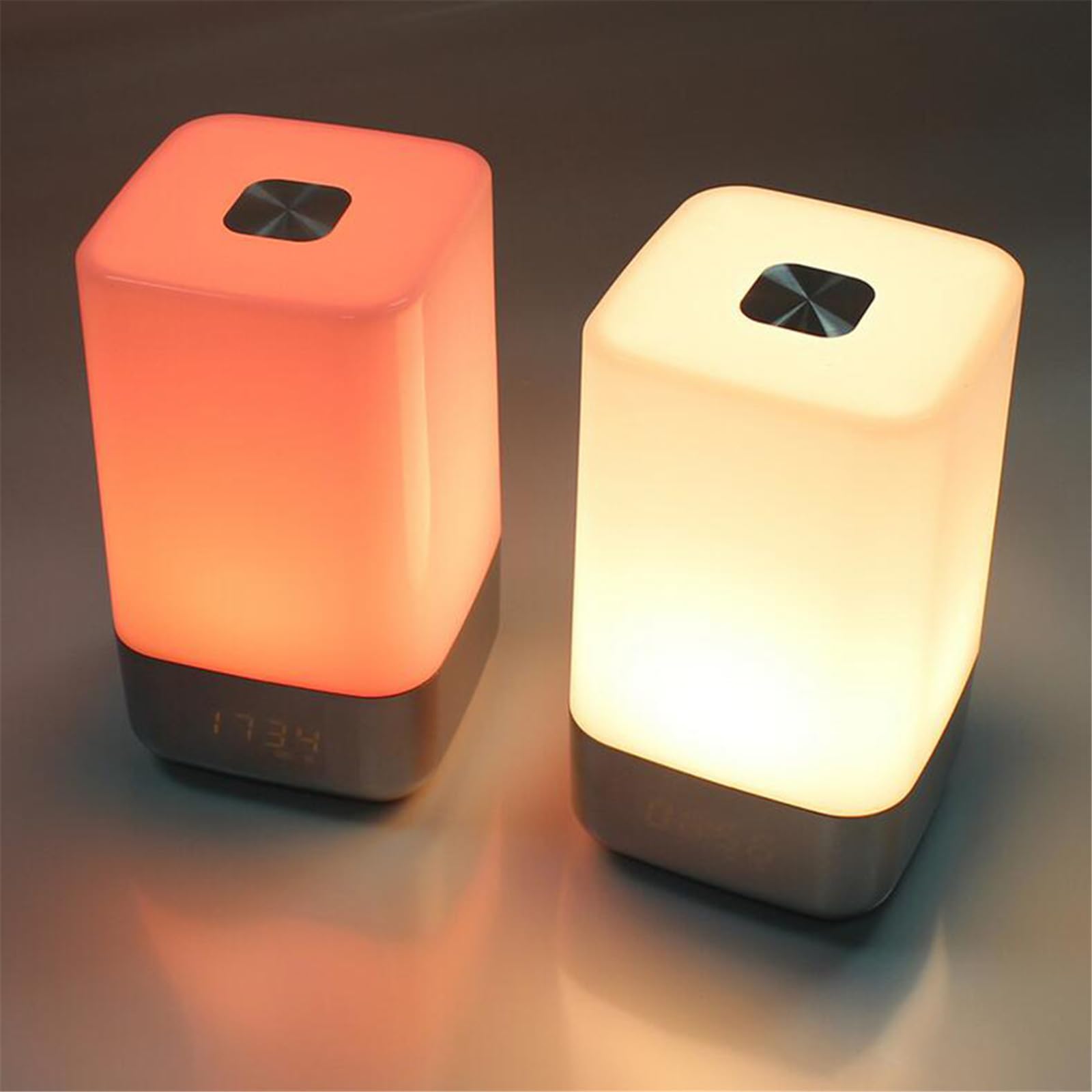 Licht und Wecker 2 in 1 mit simulierter Sonnenaufgangs und Sonnenuntergangsbeleuchtung, mehrere Lichteinstellungen für besseren Schlaf, Schlafzimmerbeleuchtung
