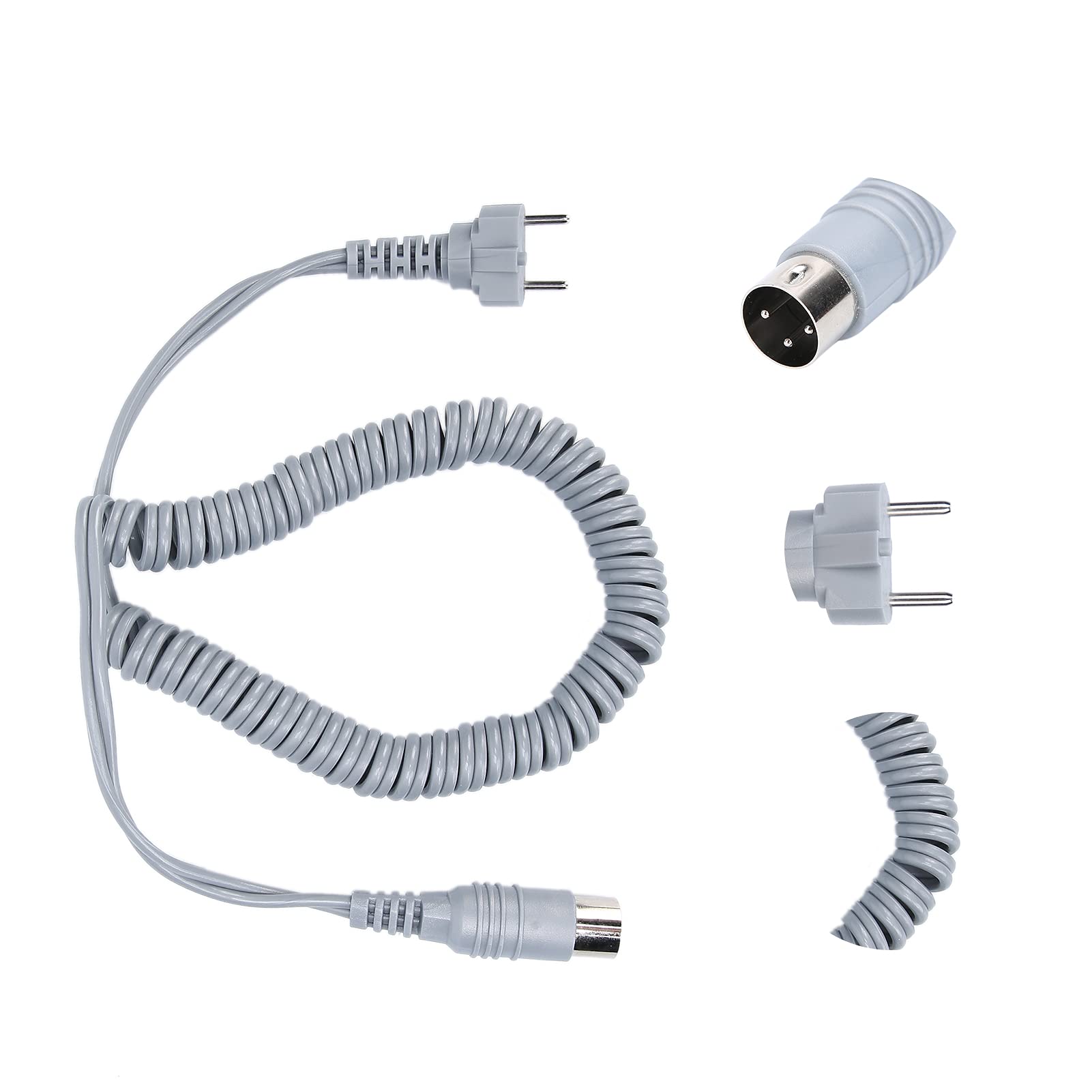 Generic Cable Eléctrico para Taladro de Uñas, Cable de Alimentación Duradero de Alta Calidad para Accesorios de Máquinas de Manicura, Tamaño Elástico de 5,9 Pies de Largo, Adecuado para Cualquier