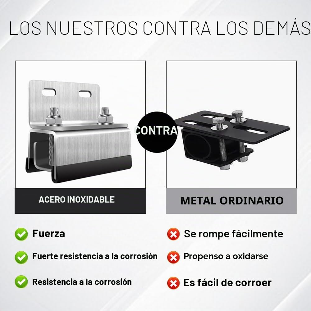 Portabicicletas para techo universal, portaequipajes para techo con barra cerrada, portabicicletas para techo – portaequipajes para auto de acero inoxidable 304 para ProMaster, Boxer, Jumper, Ducato