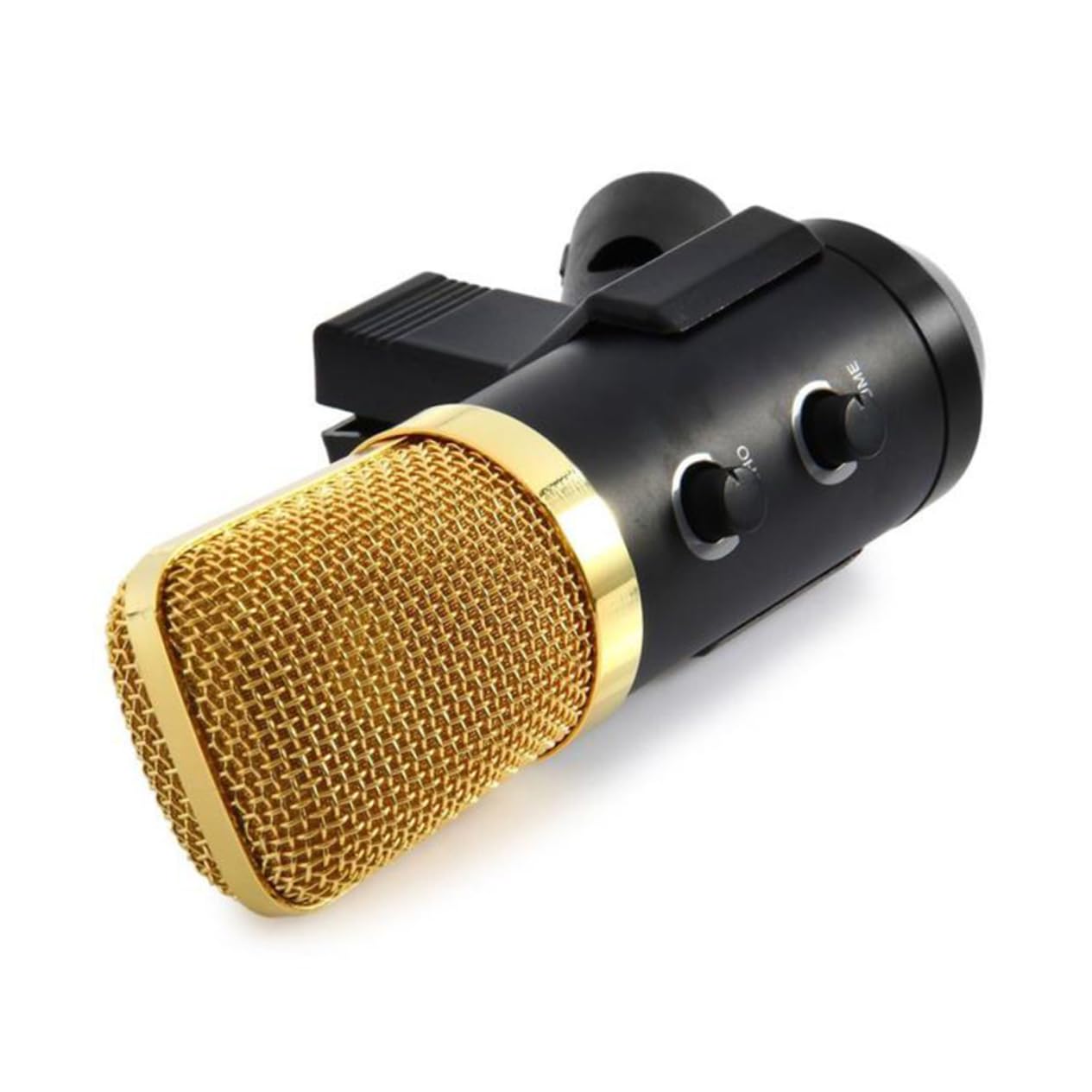 Toyvian USB Kondensator Mikrofon Mit Integriertem Reverb-chip Einstellbarem Ständer Surround-Sound Für Podcasting Und Heimstudio Schwarz
