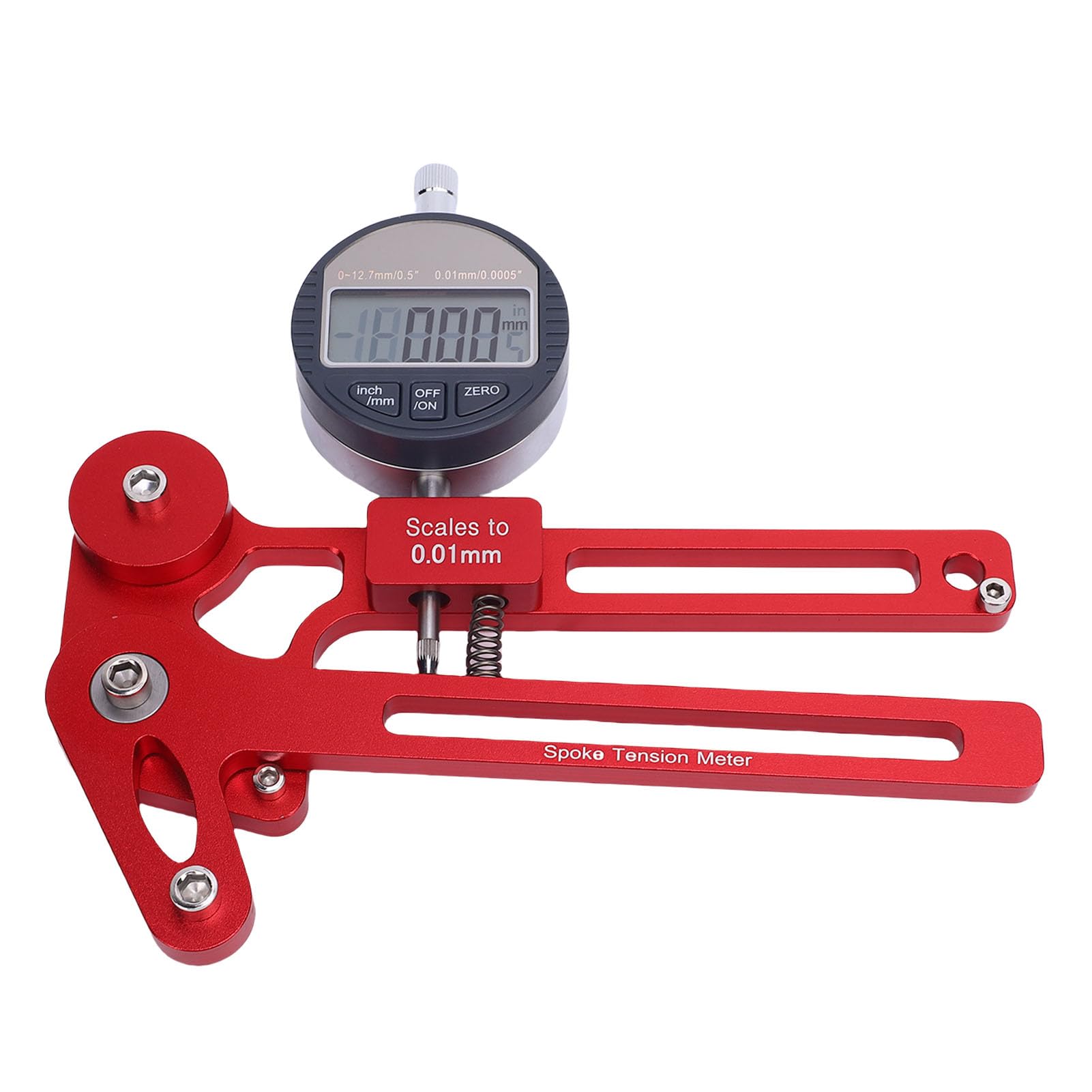 Spoke Tension Tester Alloy Accurate Spoke Tension Meter with Reference Sheet for Bike