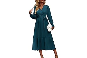 Women's Floral Print Boho Dress: Embrace Grace in Blue