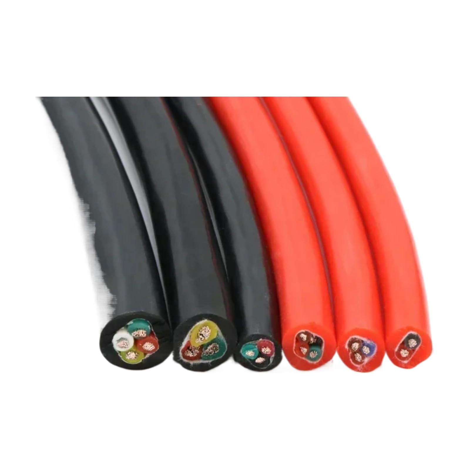 1 / 5M 2 3 4 5 núcleo 14 15 17 18 20 22 AWG cable de chaqueta(Black; 15awg 1.5mm x 5m; 2 Cores)