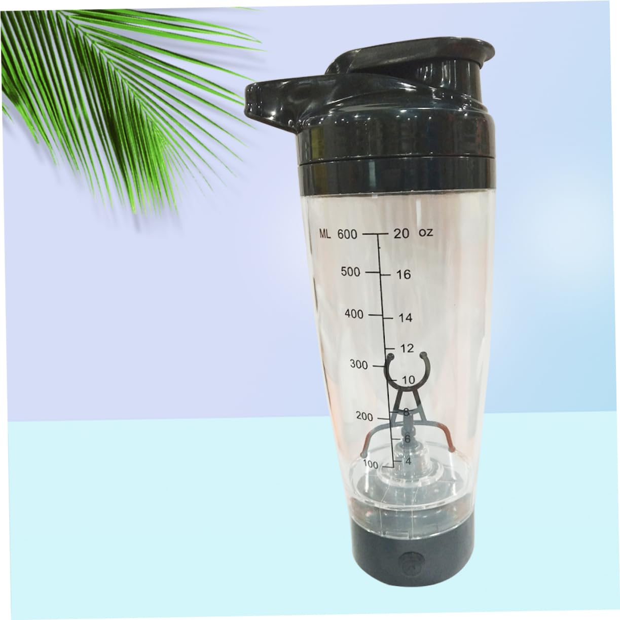 Cabilock Shaker per Proteine Elettrico Portatile 600ml in Pp, Ampia Capacità e Resistente ai Graffi, Frullatore Potente per Integratori Sportivi
