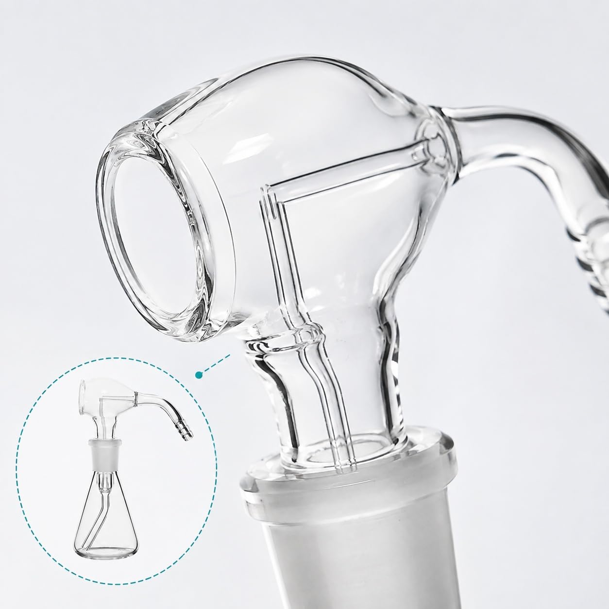 Borokrzemowy Atomizer Odczynnika Gumowa Pompka-Przezroczyste 100ml