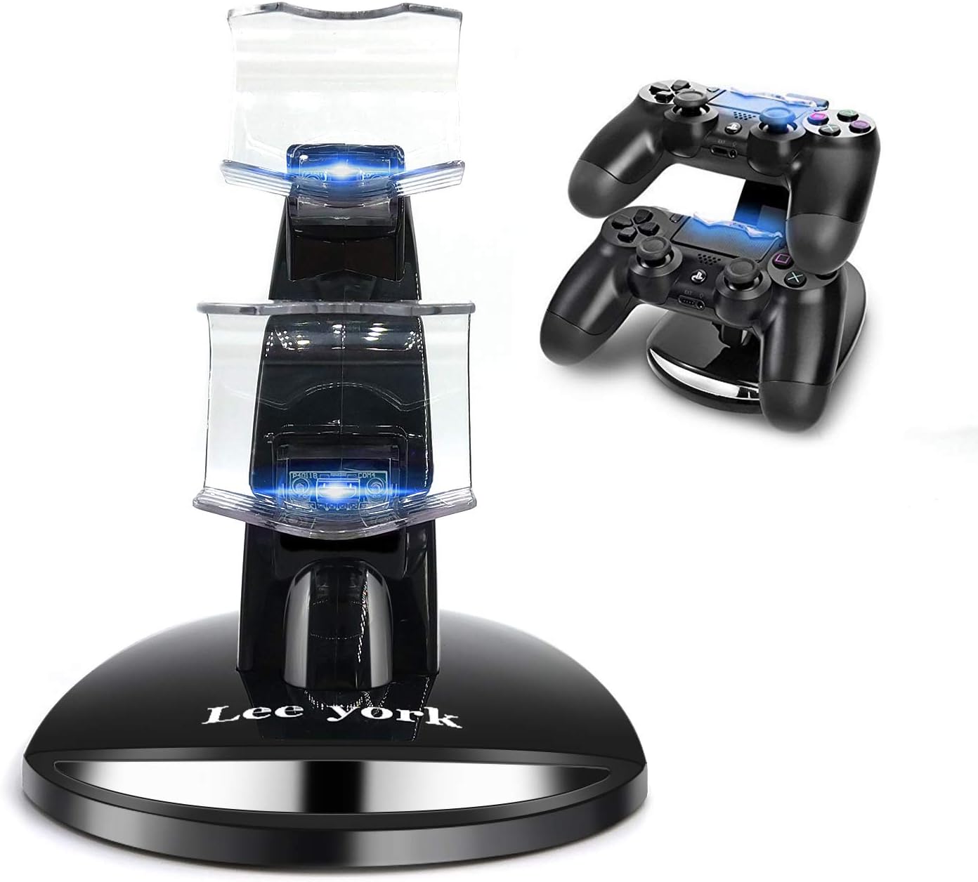 Lee york Playstation 4 Charger PS4 PS4pro PS4slim Playstation Controller Charger Dual USB Charging Station Stand Docking Playstation