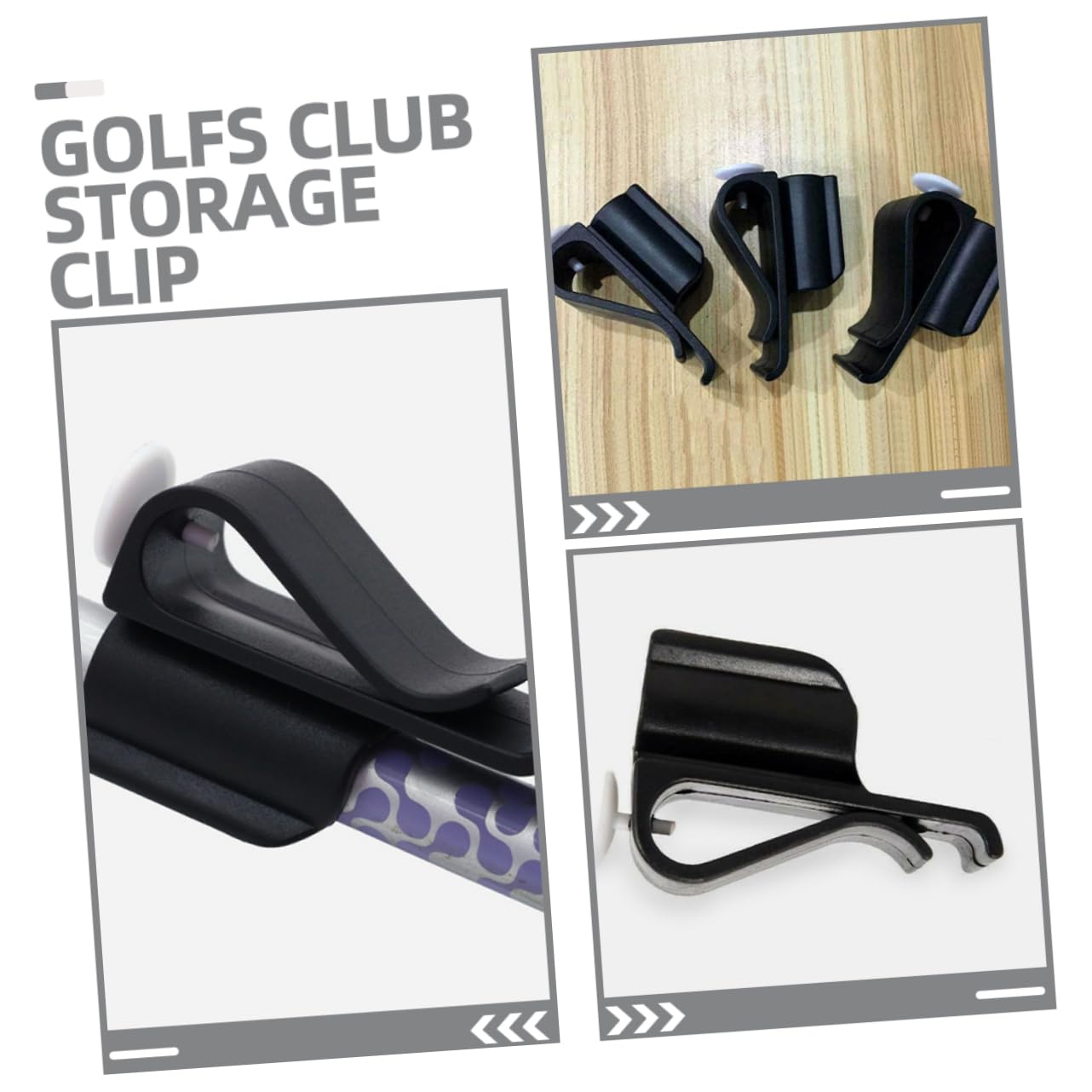 TOYANDONA Golfschläger-Clip Golf-Putter Tasche Entfernung Stichworte Putten Club-organisator-Clips Putterbag-Clip Golfbeutelzubehör Golfzubehör Für Damen Abs Schwarz