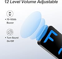 Vista 3 de Reloj de pared con pantalla LED grande de 15" para gimnasio Entrenamiento de intervalos en el gimnasio Cuenta regresiva y progresiva