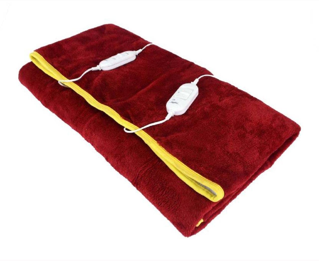 Electric Heating Pad, Double bed, Dual Controllers, Auto Shut-Off, Pain Relief Therapy, Warm & Cozy 1