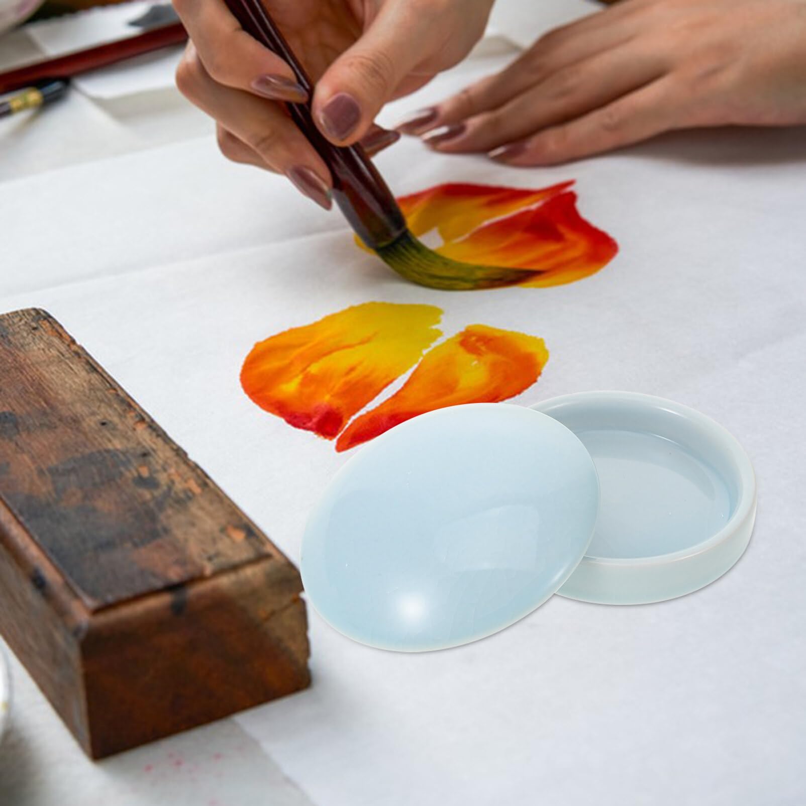 Palette Céramique à Encre pour Artistes, 1 Set, Cinq Couches