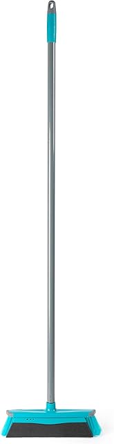 Beldray LA075055EU7 Slim Line Barrier, Rubber Trim to Protect Furniture Plus 2 in 1 Foam Broom with 130cm Handle & Angled Bristles, Perfect for Cleaning Pet Hair & Dust, Plastic