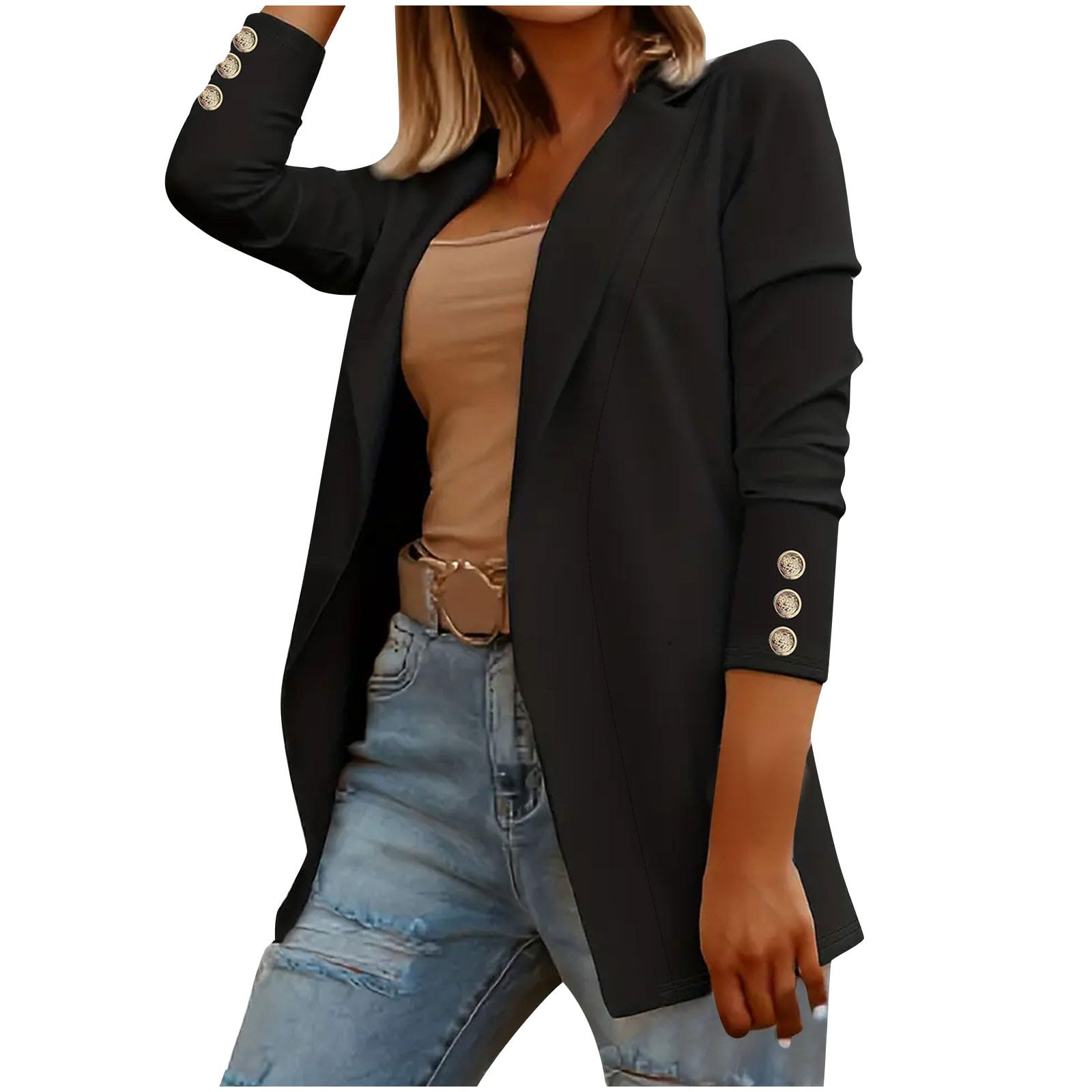 Womens Spring Blazers 2025 Fashion Dressy Suit Jackets Business Casual Work Office Ladies Wear Blazer