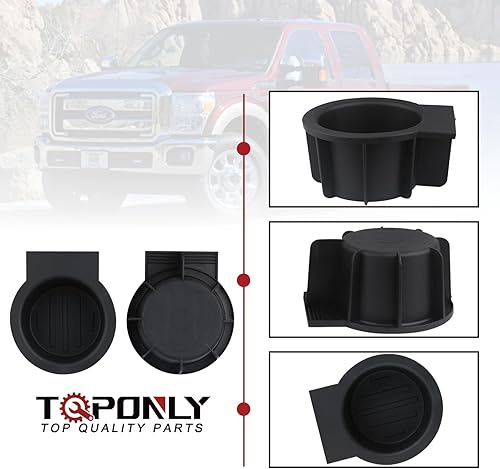 Miniatura 5 de TQPONLY Inserto para portavasos  Compatible con Ford F150 2004-2014, Ford ExpeditionLincoln Navigator 2004-2014, 2003-2006 Ford ExpeditionLincoln