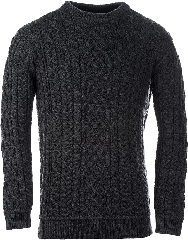 Supersoft Wool Irish Sweater for Men's Cable Knit Fisherman Pullover Made in Ireland3