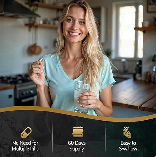 Miniatura 8 de Quiv Paquete de bienestar definitivo, 60 unidades cada uno, musgo marino y shilajit todo en uno