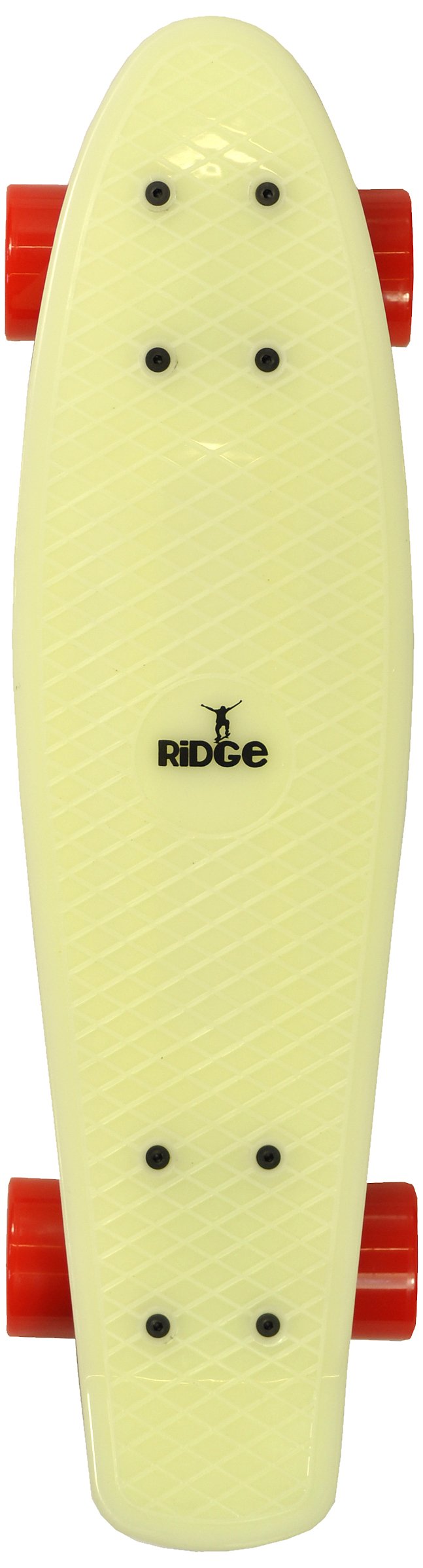 Ridge Skateboard 55 cm Mini Cruiser Retro Stil in M Rollen Komplett U Fertig Montiert