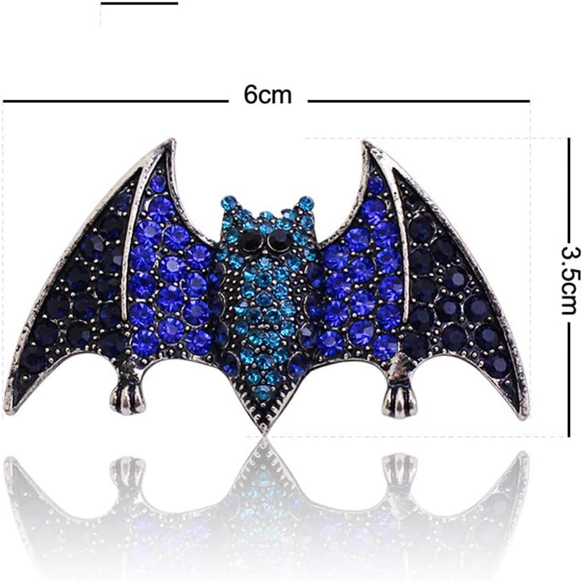 Amosfun Halloween Brooch Bat Shape Brooch Rhinestone Breastpin Demon Brooch Bat Brooch Pins Jewelry Gift Halloween Accessories for Women Girls Ladies : Clothing, Shoes & Jewelry