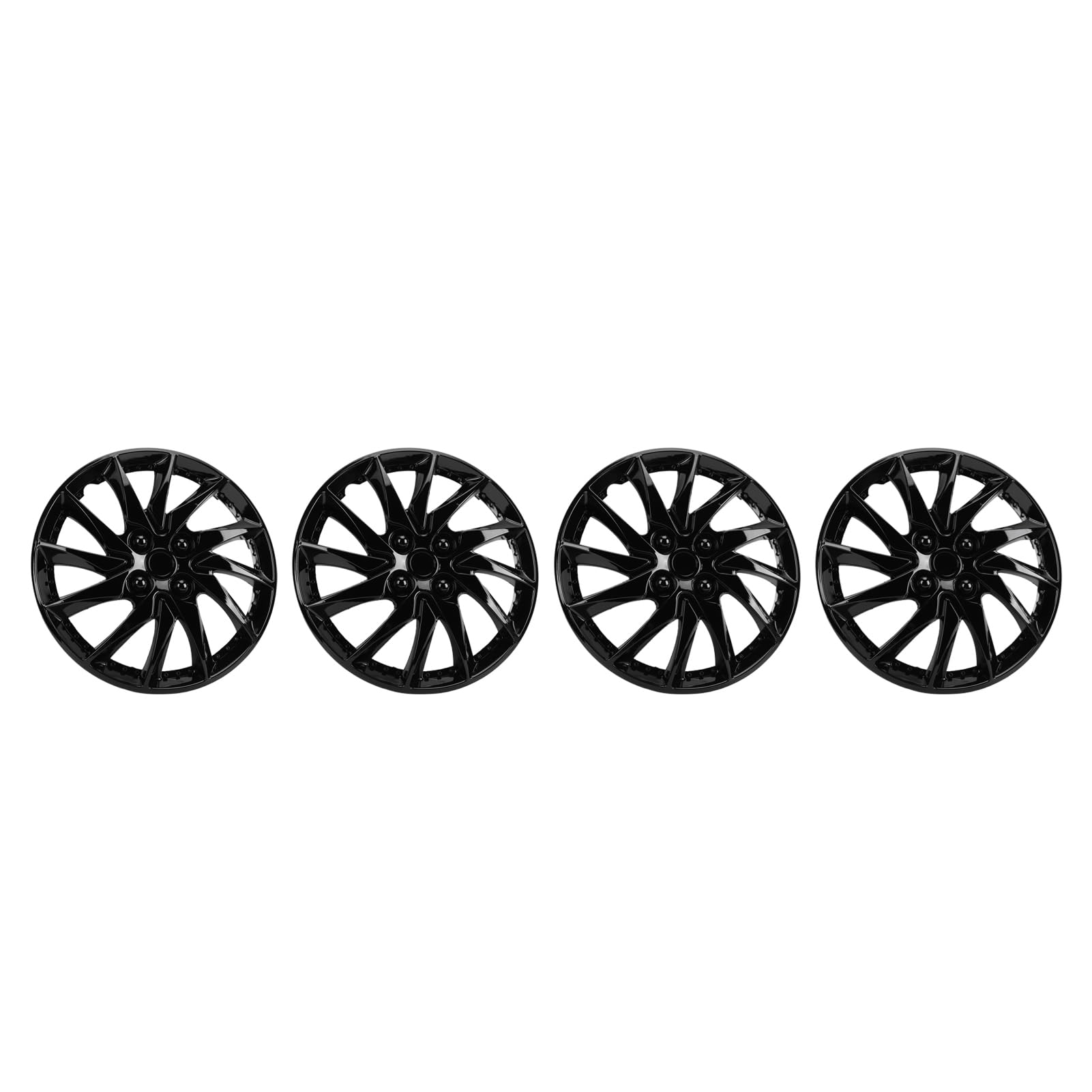 15 Cali Uniwersalne Kołpaki z Eleganckim Wzorem (BLACK)