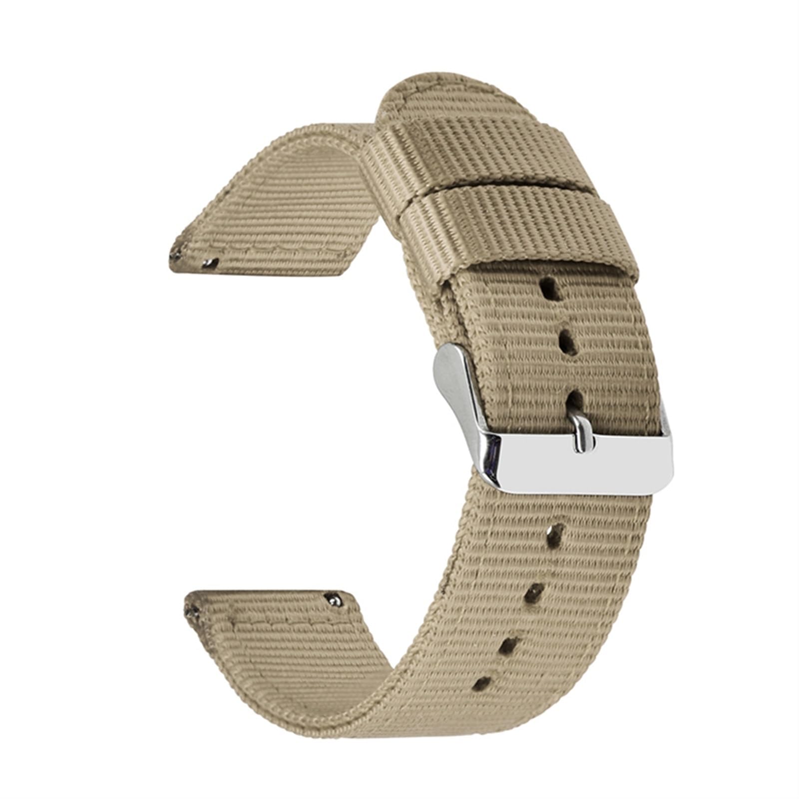 HABITZ Bracelet en Nylon de qualité supérieure 18 mm 20 mm 22 mm 24 mm Compatible for Samsung Galaxy Watch3 41 46 mm Watch42 46 mm Active2 40 44 mm Bracelet de Montre for Remplacement Rapide (Color :