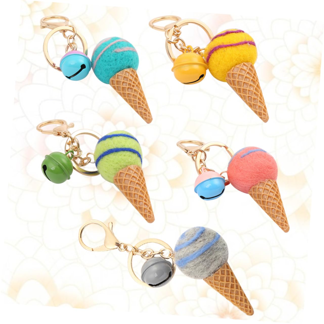 FRCOLOR Eis Schlüsselanhänger Schlüsselbund Autoschlüsselkette Hängend Mädchen Schlüsselanhänger Eis-schlüsselanhänger Entzückender Schlüsselanhänger Zufällige Farbe