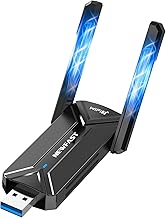 NEWFAST USB WiFi Adapter for PC BE6500Mbps Wi-Fi 7 USB 3.0 Adapter, (6GHz/5GHz/2.4GHz) USB WiFi Antenna, Wi-Fi Receiver for Windows 11/10, MU-MIMO