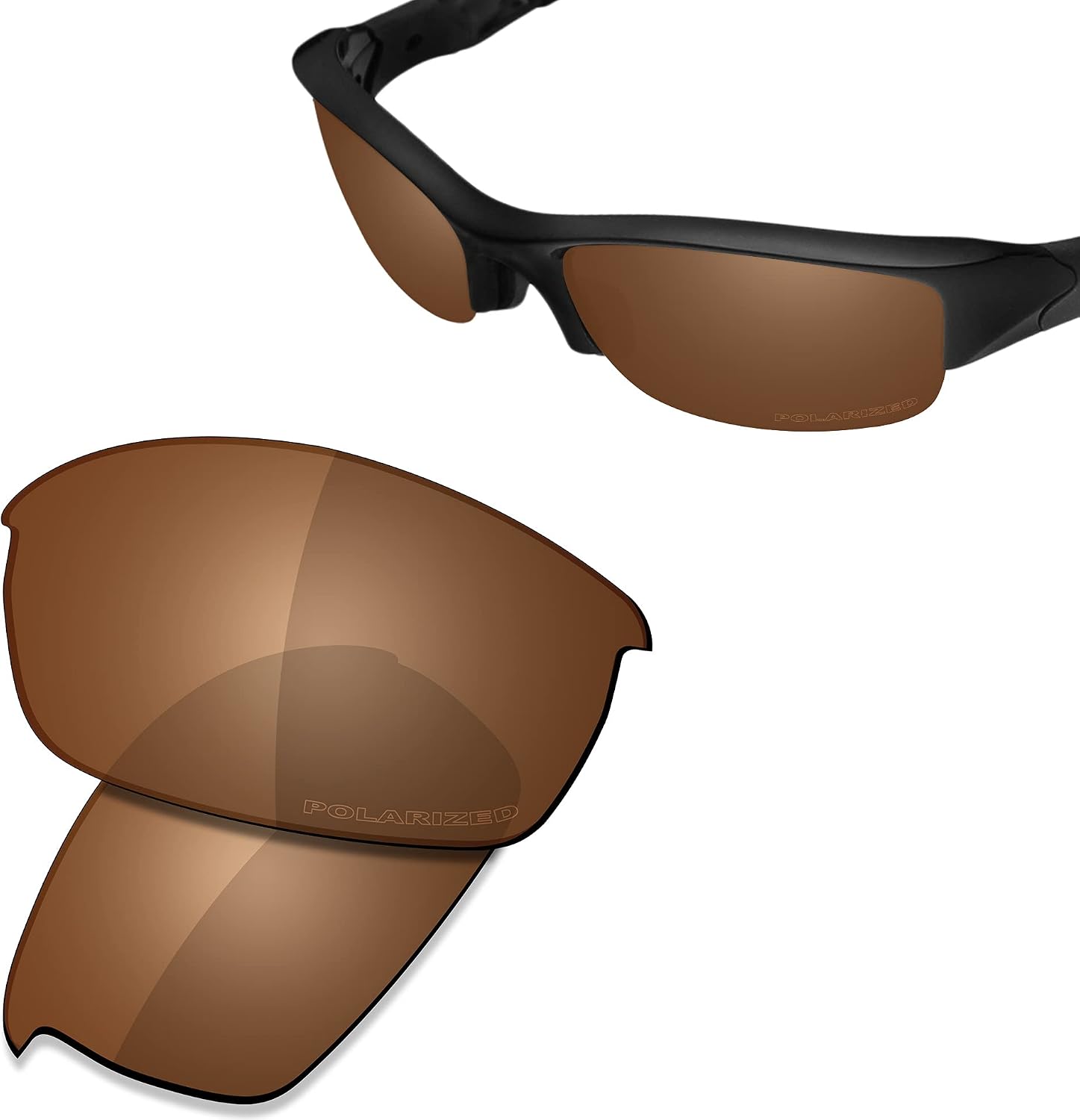 SAUCER Premium Replacement Lenses & Rubber Kits for Oakley Flak Jacket OO9008 | Flak Jacket Low Bridge Fit | UV400 Protection