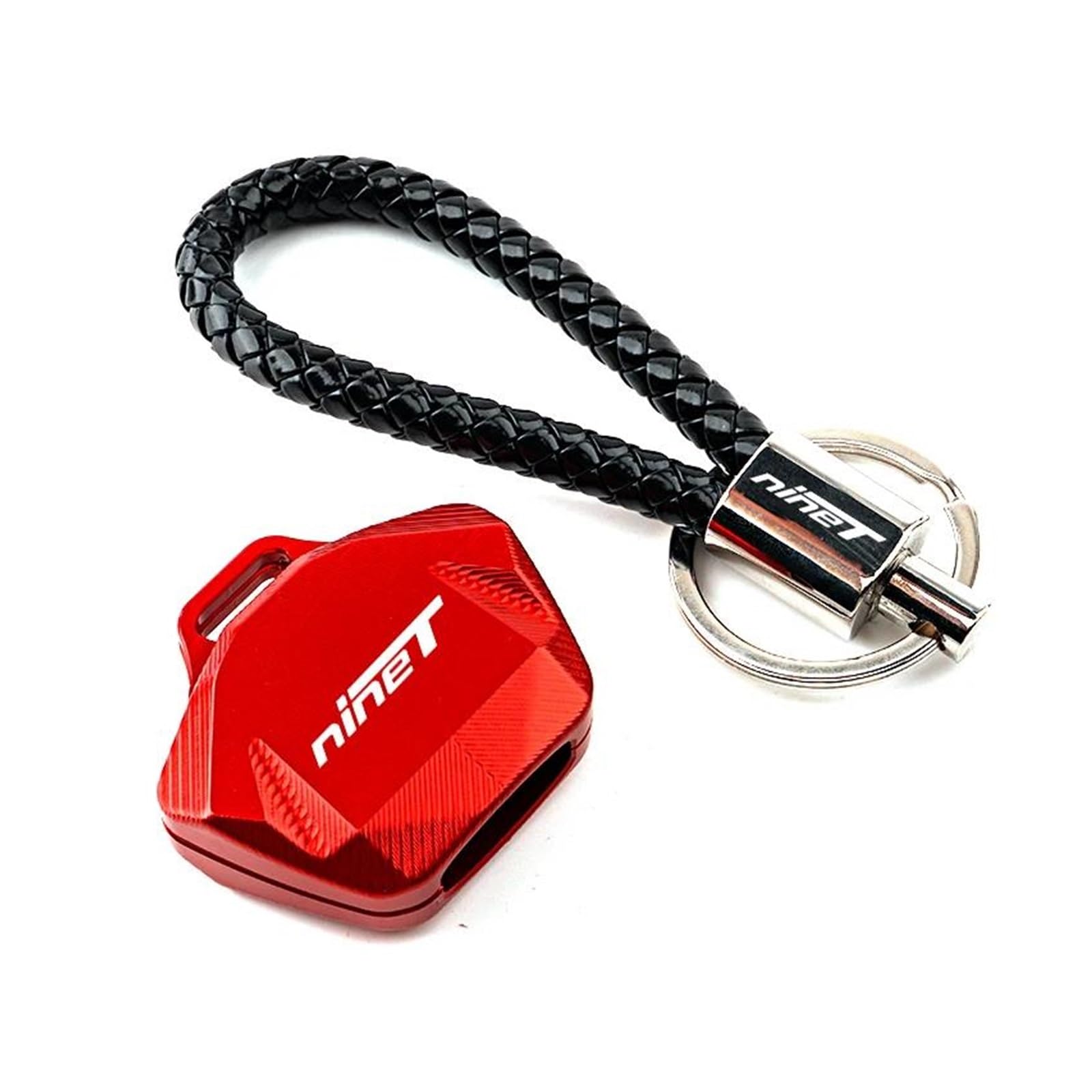 Funda Para Llave De Moto BMW R NineT - LOORGVEL, Aluminio CNC, Color Gris, Con Llavero Incluido