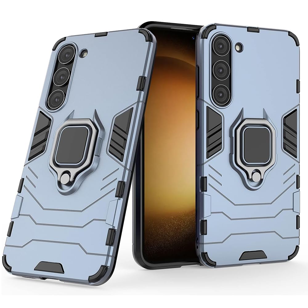 Casotec Armor Samsung Galaxy S23 5G Defender Case | Rotating Ring Holder & Kickstand in-Built | Military Grade Armor | 360 Degree Protection Back Cover for Samsung Galaxy S23 5G (Blue) (B0CFJQ436P) Amazon Price History, Amazon Price Tracker