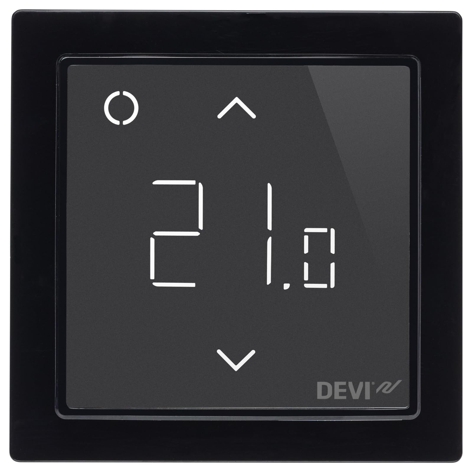 DEVIreg Smart WiFi Raumthermostat NTC 15k Digital für Fußbodenheizung elektrisch WLAN Thermostat Unterputz App-Steuerung Temperaturregler Touch Display schwarz 140F1143