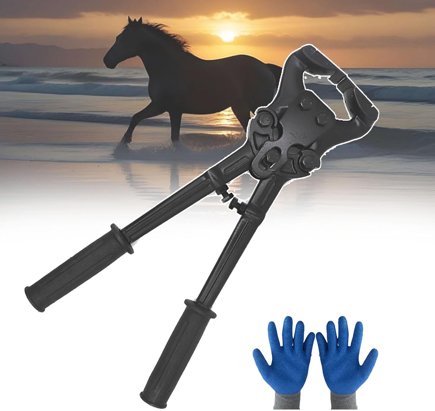 smafoseedding Horse Farrier Hoof Trim Tool,Goat Hoof Trimming Shears Nail Clippers,Hoof Trimmers,Farrier Tool,Horseshoe Trimmer Tool,Horseshoe Lock Ring Plier,Cow Hoof Pincers