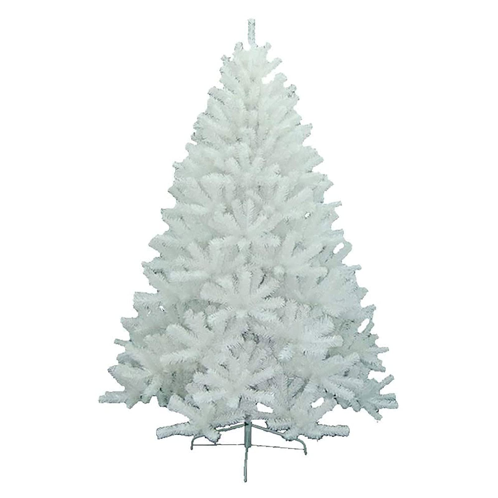 Árbol de Navidad con cremallera blanca y soporte metálico WQHPLMD para decoración navideña 6