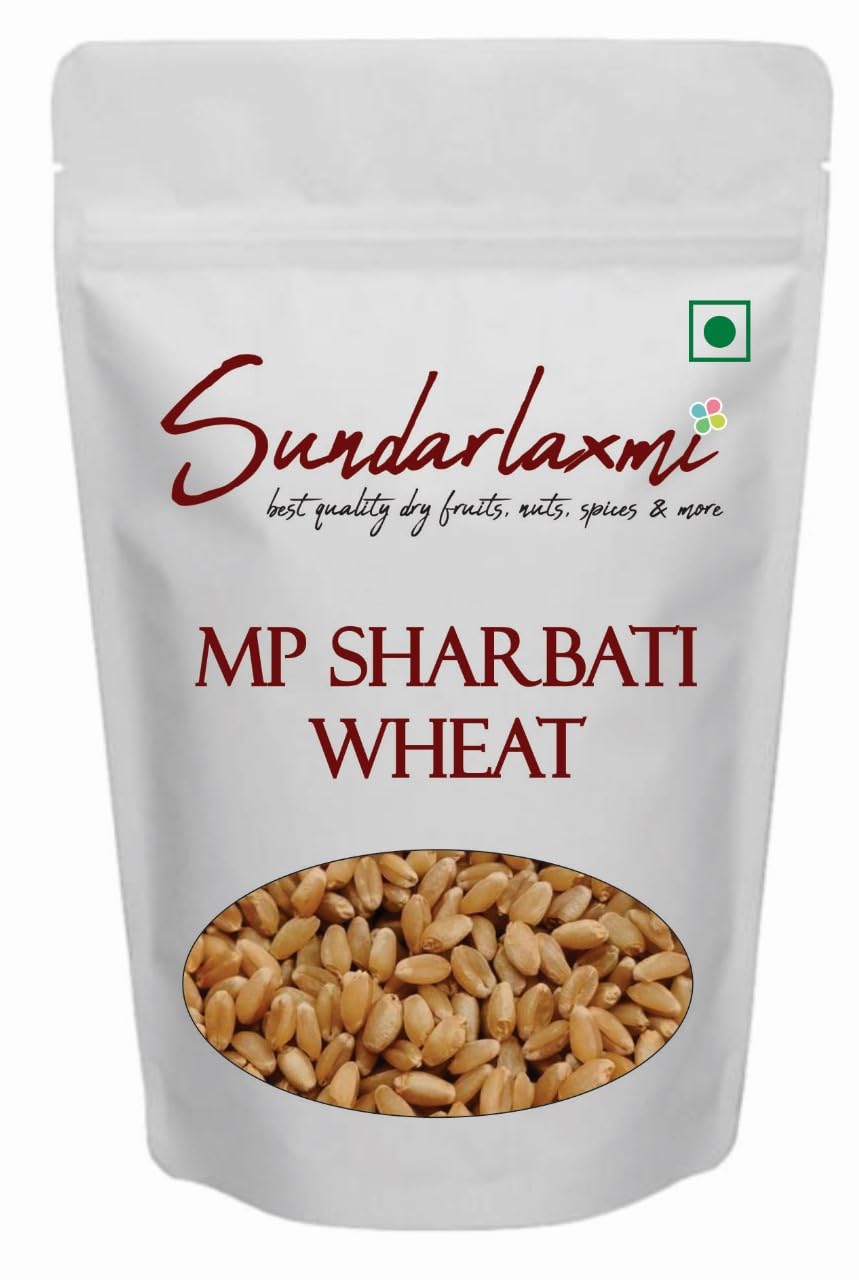 SundarLaxmi MP Sharbati Wheat Fresh from Farms - 1kg | Gehu | Sortex Clean