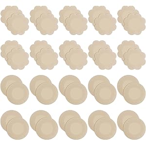 80 Copricapezzoli Adesivi Monouso - Rotondi E A Fiore, Invisibili Sotto Gli Abiti - Foto 9