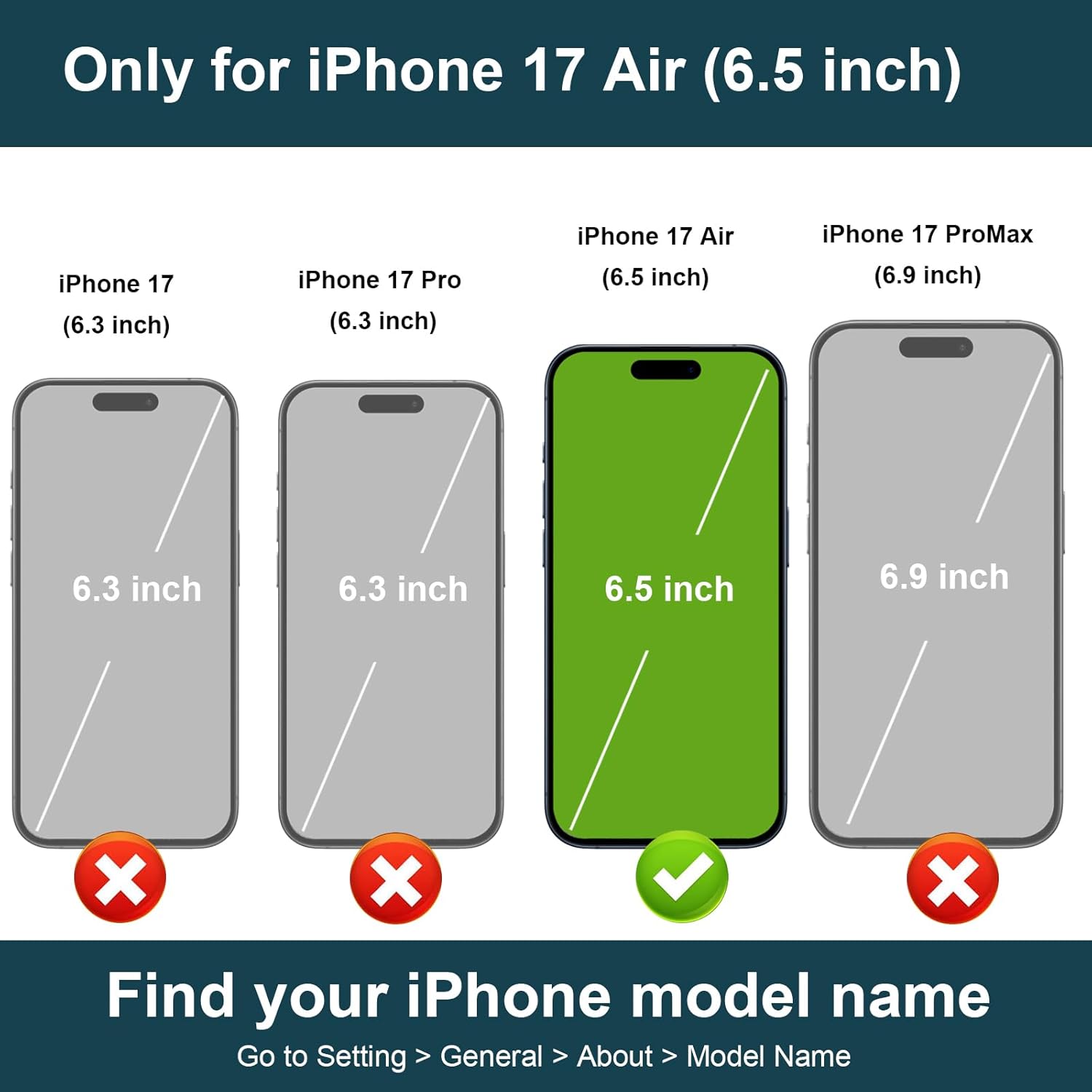 Folosu Compatible with iPhone 17 Air Case Wallet with Card Holder, 360°Rotation Finger Ring Holder Kickstand, RFID Blocking Leather Protective Double Buttons Shockproof Cover 6.5 Inch Blue